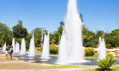 Fontes da Praça em Águas de São Pedro